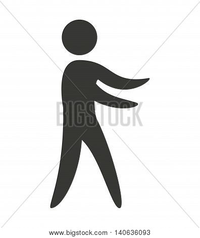 human figure silhoeutte lifestyle sport gym vector isolated graphic