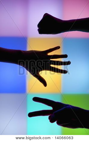 Rock paper scissors.
