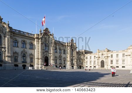 Presidential Palace In Lima, Peru