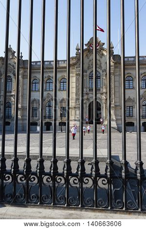 Presidential Palace In Lima, Peru