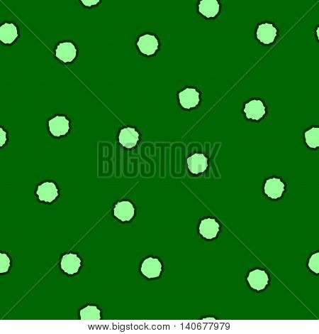 Polka dot chaotic seamless pattern. Fashion graphic background design. Modern stylish abstract texture. Colorfull template for prints textiles wrapping wallpaper website Stock VECTOR illustration