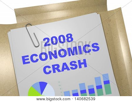 2008 Economic Crash Concept