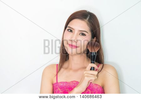 Makeup. Cosmetic. Base For Perfect Make-up.applying Make-up