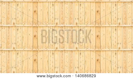 Big Wall Made By Light Plank Wood,texture Background