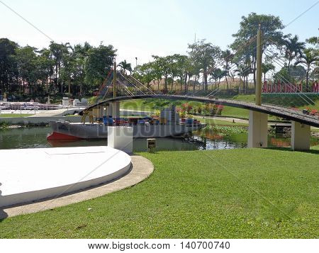 PATTAYA THAILAND -18 DEC 2013  in Mini Siam Park. Mini Siam is a famous miniature park attraction.