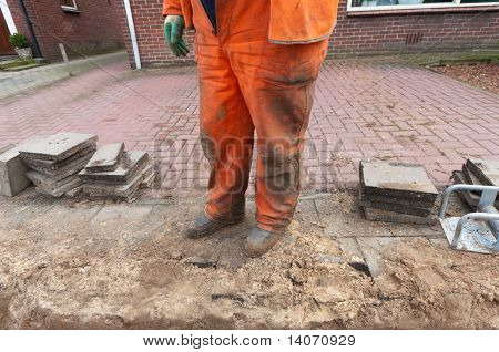 길거리 노동자