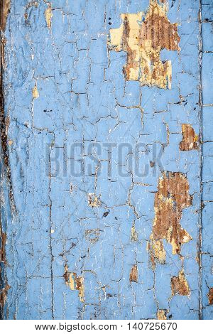 old flaking blue paint, nice background and copy space place