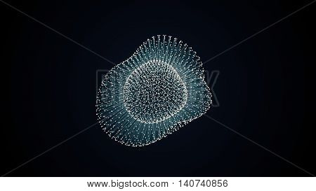 Metamorphose Of Amorphous Shape From Dots