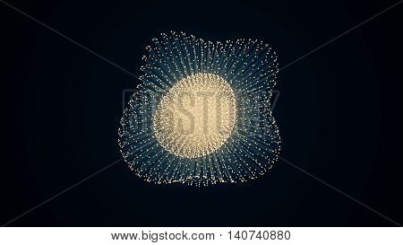 Metamorphose Of Amorphous Shape From Dots