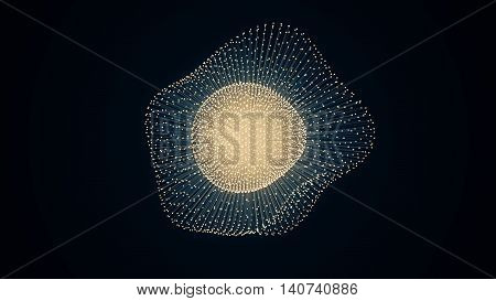 Metamorphose Of Amorphous Shape From Dots