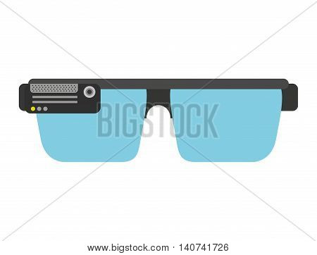 smartglasses wearable technology icon vector illustration design