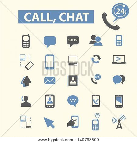 call chat icons