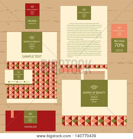 Template Element Of Corporate Identity, Banner, Background With