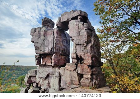 Devils Doorway at Devils Lake State Park near Baraboo Wisconsin
