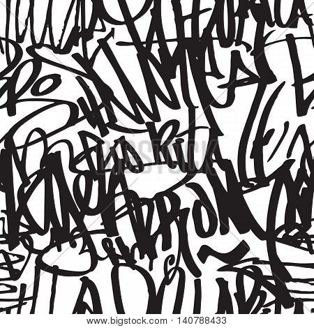 Graffiti Background Seamless Pattern