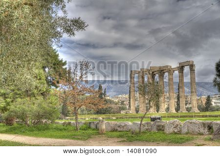 O Templo de Zeus Olímpico em Atenas
