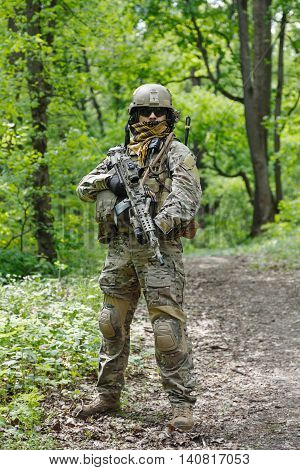 Green Berets US Army Special Forces Group soldiers in action