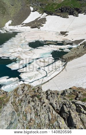 Aerial View Of Closeup Of Glacier, Giresun - Turkey