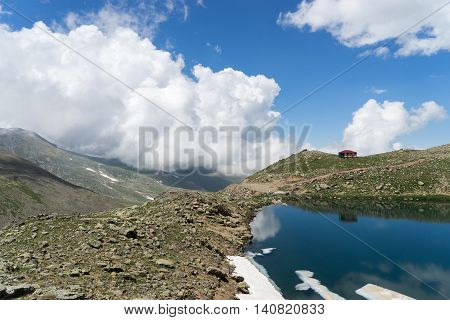 Crater Lake Sky And Reflection, Giresun - Turkey