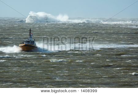 Pilot Boat In A Storm