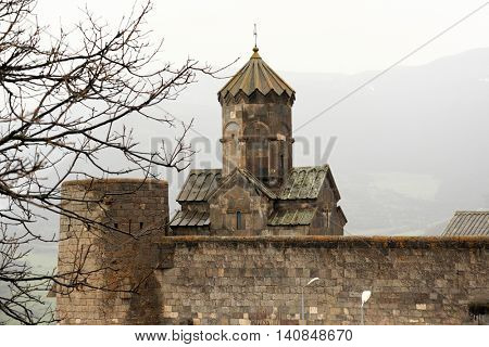 Ancient monastery Tatev in the mountains of Armenia. Was founded in year 906. 