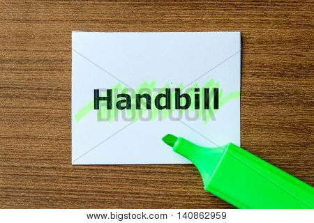 Handbill