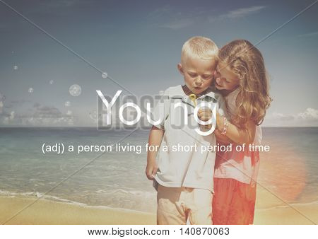 Teenybopper Young Children Youth Kids Concept