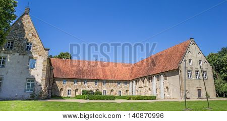 Panorama Of The Bentlage Monastery Courtyard And Garden