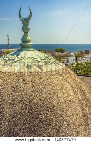 The Great Mahmudiye Mosque. Grand Mosque of Constanta originally known as the Carol I Mosque was built in 1910 by King Carol I