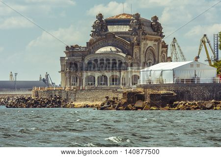 The Casino building in Constanta Romania.The Constanta Casino. The building has been the most representative in town for decades a real symbol for Constanta and tourists.