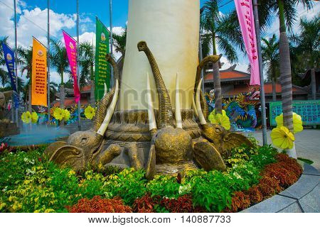 Ho Chi Minh City, Vietnam, The Suoi Tien Park In Saigon.