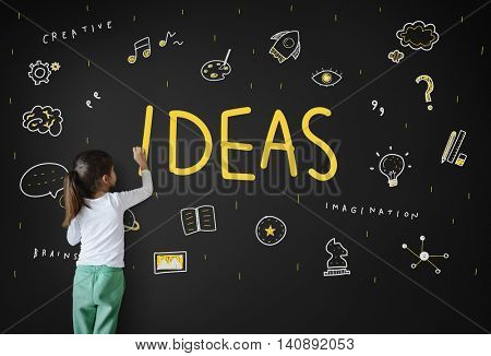 Ideas Lightbulb Musicnote Speech Icon Concept