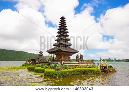 Ulun Danu temple in Bali island Indonesia