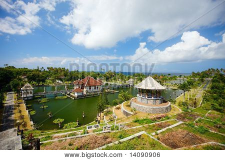Východní Bali palác a Park krajina