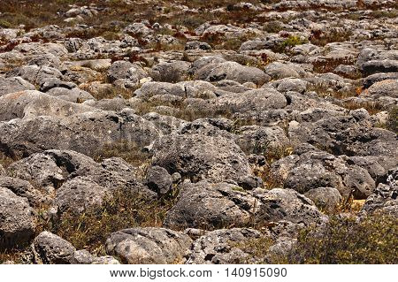 a rock formations on the Atlantic ocean