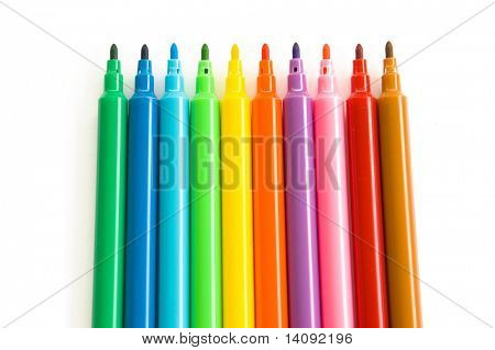 penna colori isolata on white background