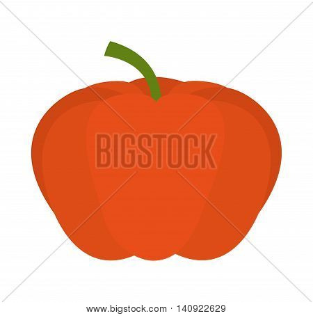 pumpking vegetable health icon vector illustration design