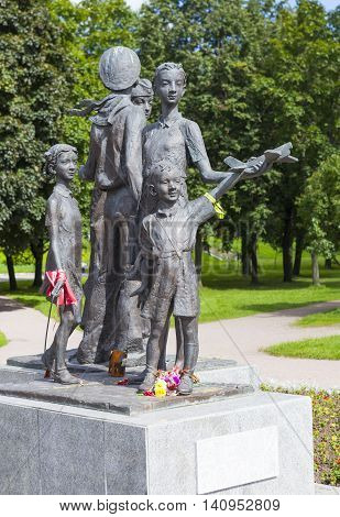ST. PETERSBURG, RUSSIA - AUGUST 02, 2016: Photo of Monument 