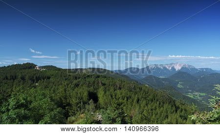 The Alps In Area Near Wiener Neustadt In Summer Sunny Day