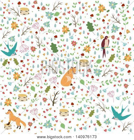 Seamless pattern for textiles, web notebooks design