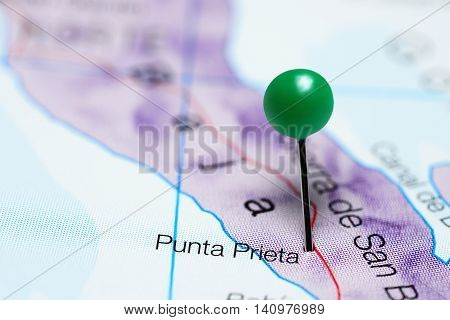 Punta Prieta pinned on a map of Mexico