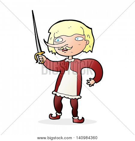 cartoon musketeer
