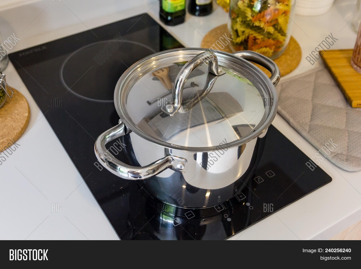 Metal Pot On Induction Image & Photo (Free Trial) Bigstock