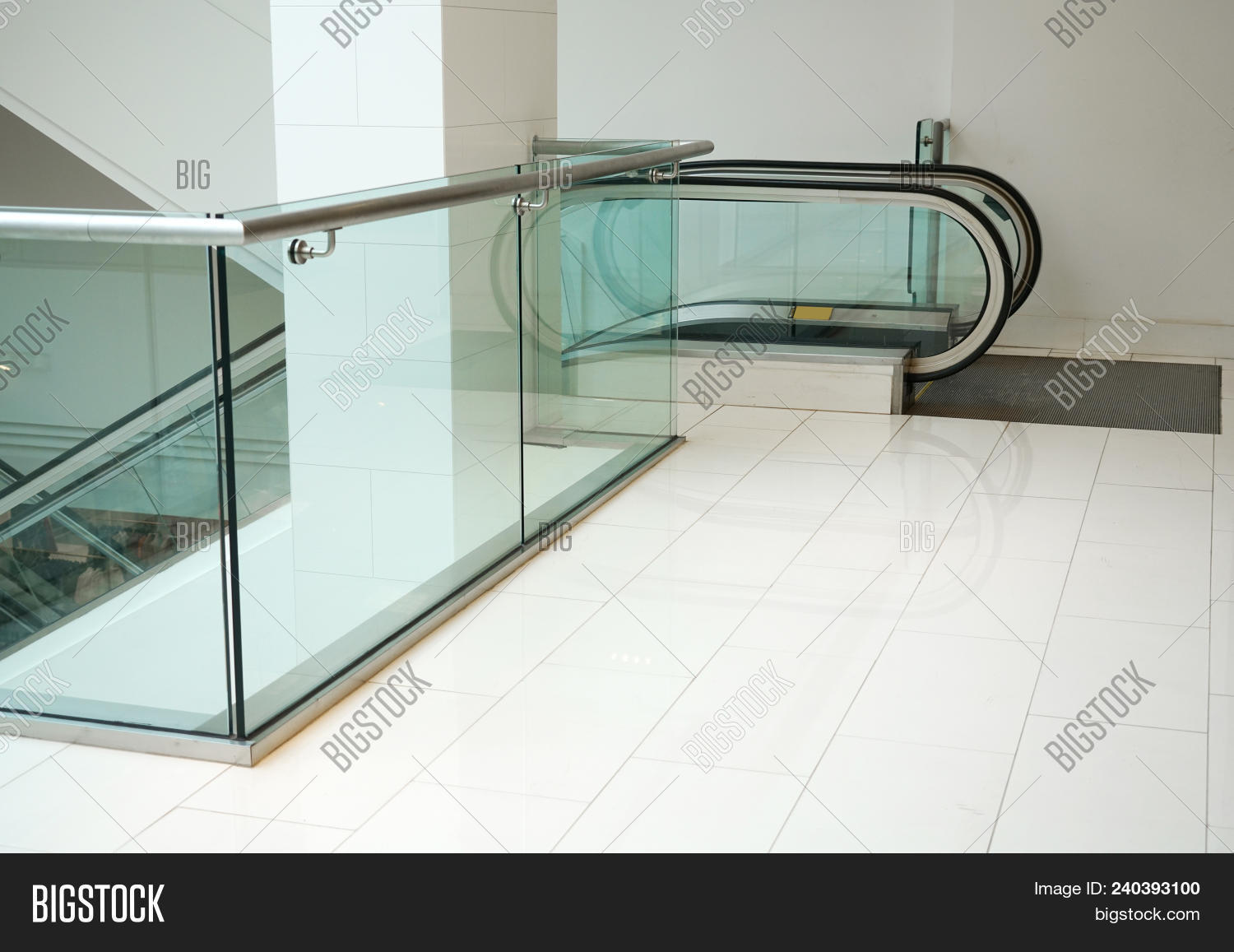 Escalator Glass Wall Image & Photo (Free Trial) Bigstock