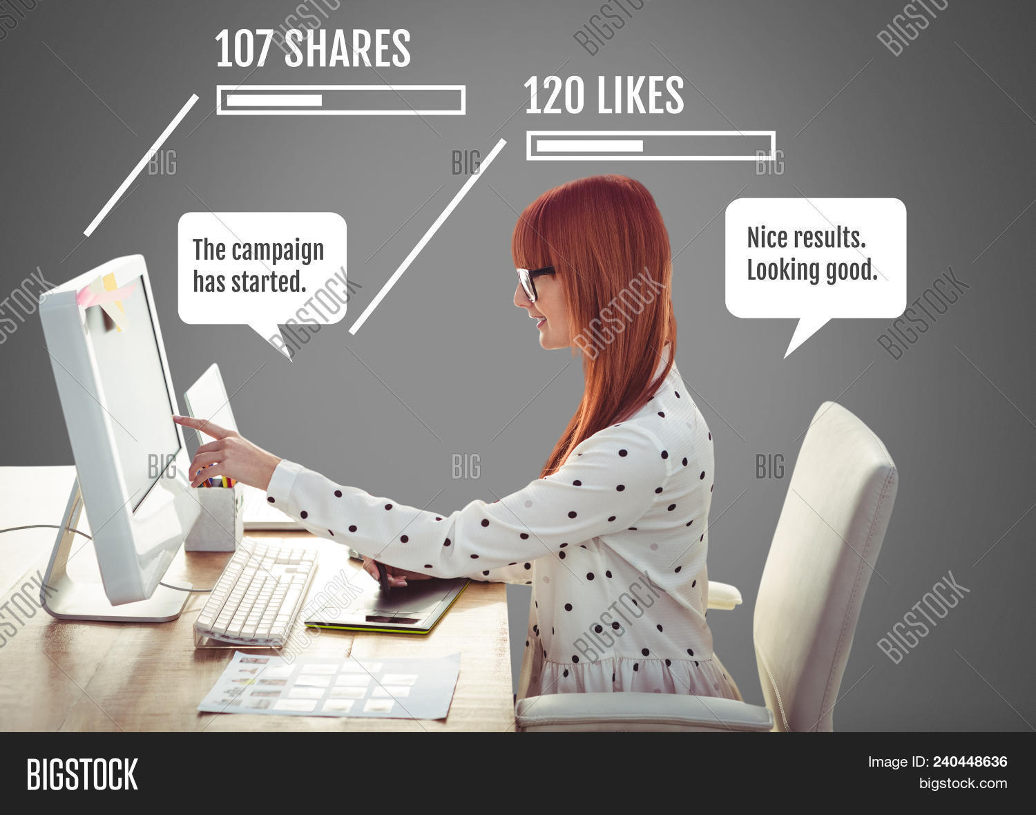 Woman On Computer Image & Photo (Free Trial) | Bigstock