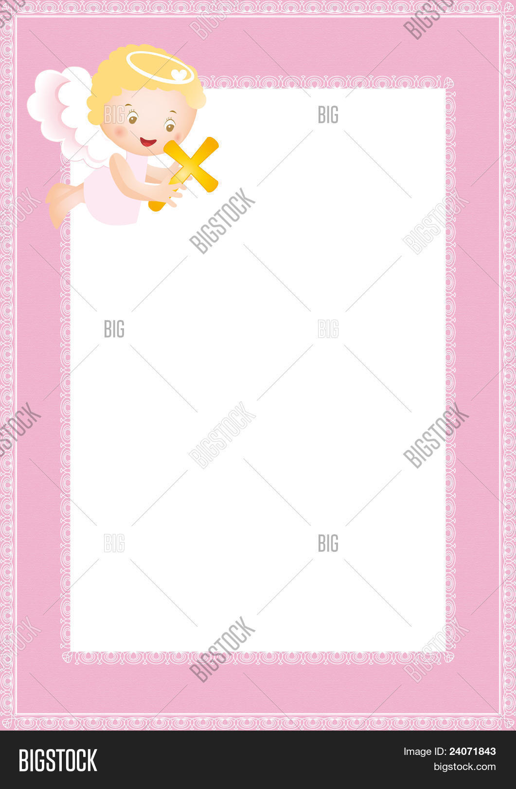 Baptism Frame Vector & Photo (Free Trial) Bigstock