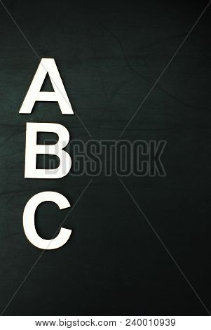 Abc Wooden Laser Cut Letters Isoalted Flat Alphabet A, B, C Children Education