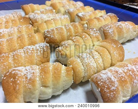 Close Up From Schaumrollen, Or Schillerlocken For Pastry