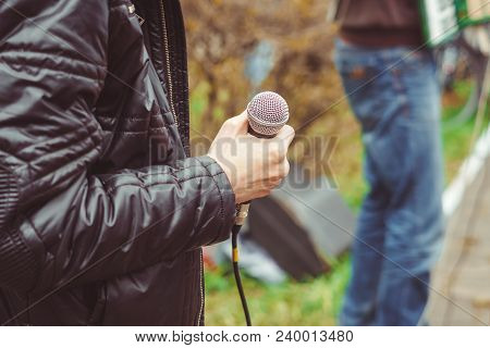 Musicians Sing Songs On The Street On Victory Day