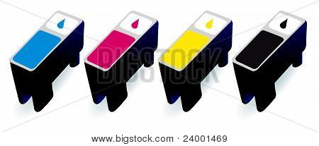 CMYK-bläckpatroner